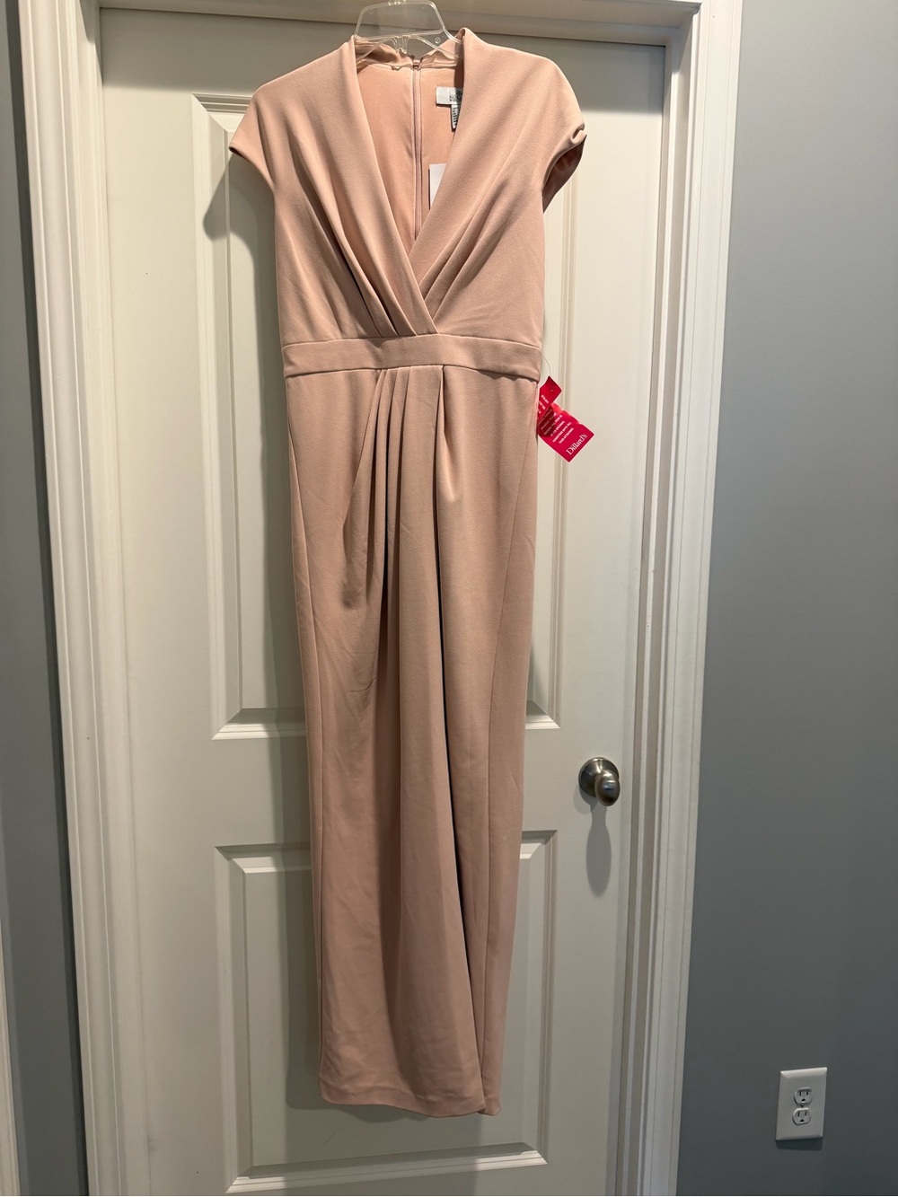 Badgley Mischka Soft Blush Pink Evening Dress
